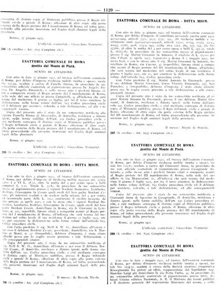 Foglio degli annunzi legali della provincia di Roma