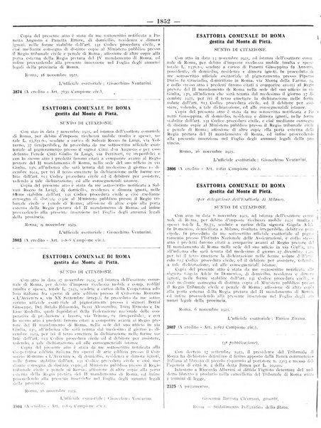 Foglio degli annunzi legali della provincia di Roma