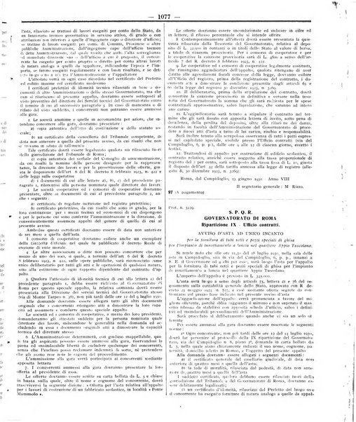Foglio degli annunzi legali della provincia di Roma