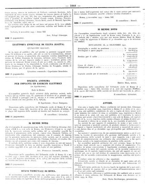 Foglio degli annunzi legali della provincia di Roma