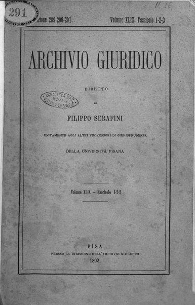 Archivio giuridico