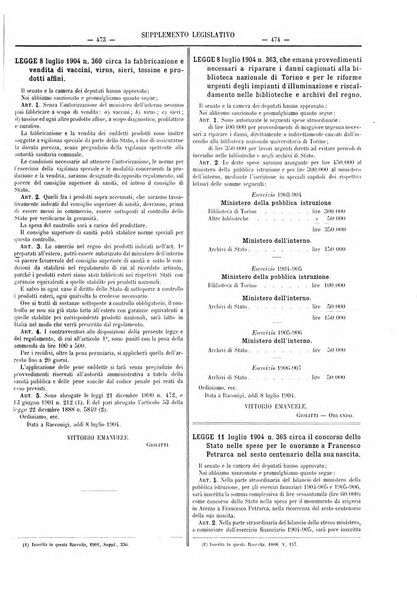 Supplemento legislativo della Giurisprudenza italiana raccolta periodica e critica di giurisprudenza, dottrina e legislazione