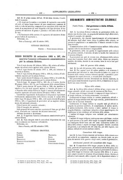 Supplemento legislativo della Giurisprudenza italiana raccolta periodica e critica di giurisprudenza, dottrina e legislazione