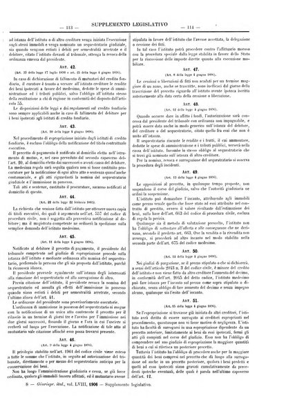 Supplemento legislativo della Giurisprudenza italiana raccolta periodica e critica di giurisprudenza, dottrina e legislazione