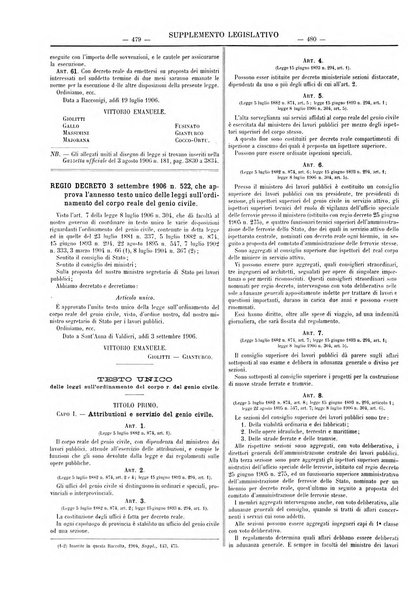 Supplemento legislativo della Giurisprudenza italiana raccolta periodica e critica di giurisprudenza, dottrina e legislazione