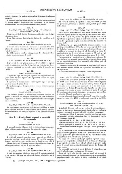 Supplemento legislativo della Giurisprudenza italiana raccolta periodica e critica di giurisprudenza, dottrina e legislazione