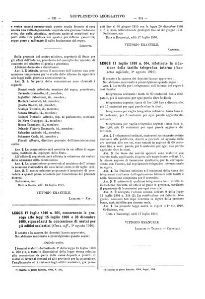 Supplemento legislativo della Giurisprudenza italiana raccolta periodica e critica di giurisprudenza, dottrina e legislazione