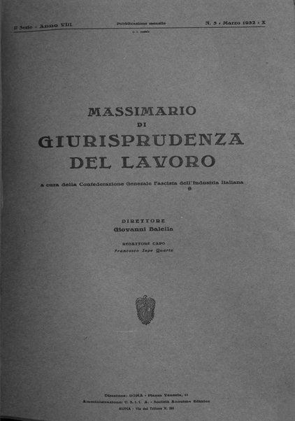 Massimario di giurisprudenza del lavoro