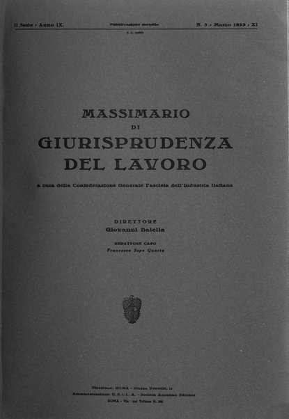 Massimario di giurisprudenza del lavoro