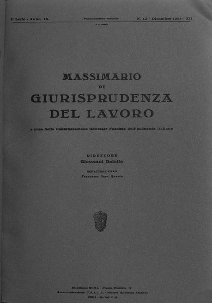 Massimario di giurisprudenza del lavoro