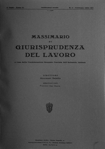 Massimario di giurisprudenza del lavoro