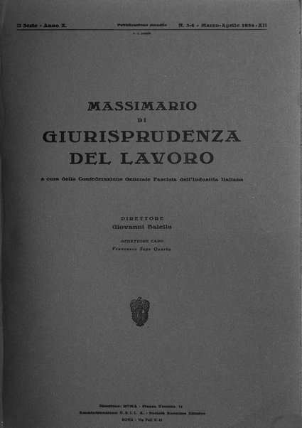 Massimario di giurisprudenza del lavoro