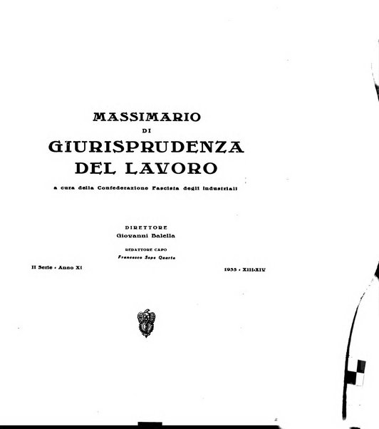 Massimario di giurisprudenza del lavoro