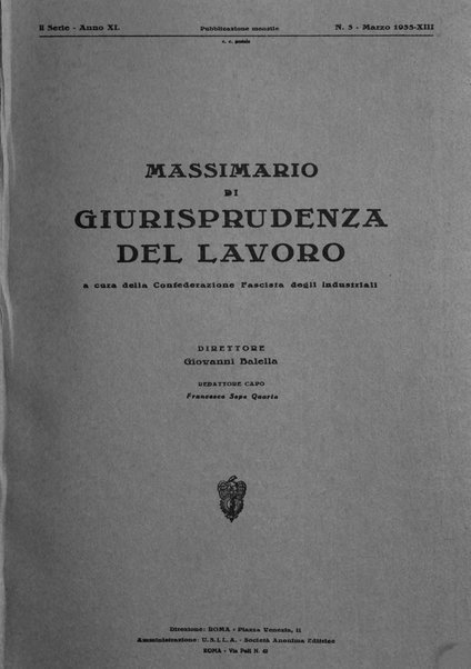 Massimario di giurisprudenza del lavoro