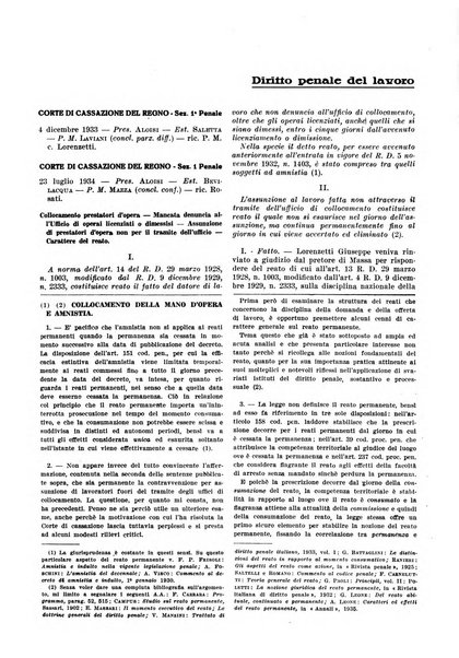 Massimario di giurisprudenza del lavoro