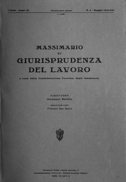 Massimario di giurisprudenza del lavoro