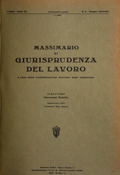 Massimario di giurisprudenza del lavoro