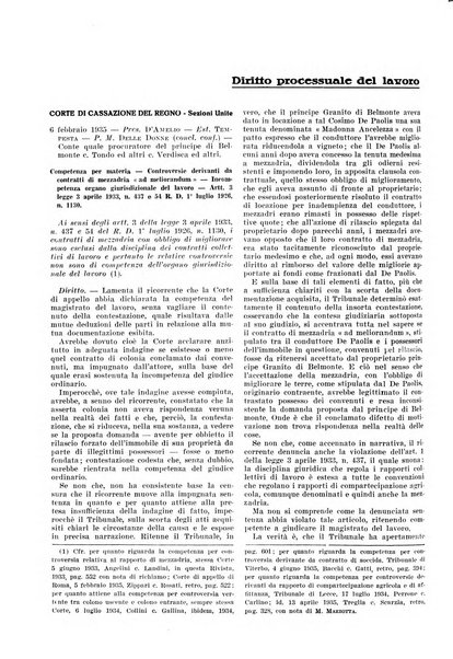 Massimario di giurisprudenza del lavoro