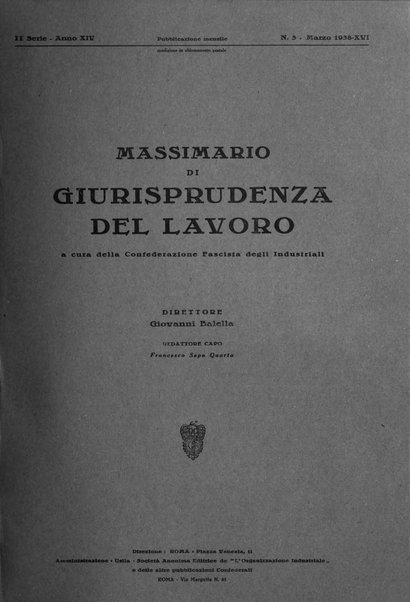 Massimario di giurisprudenza del lavoro