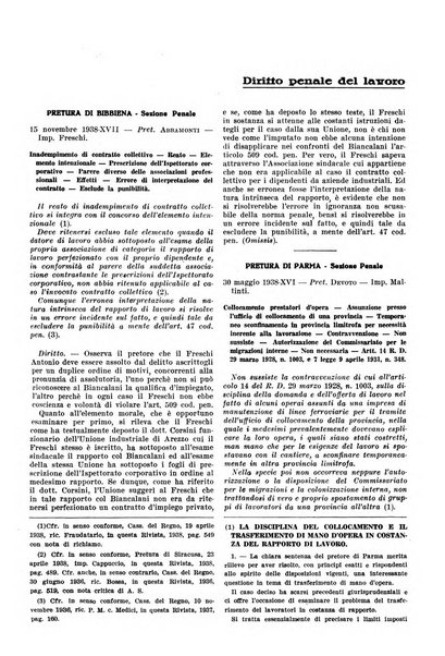 Massimario di giurisprudenza del lavoro