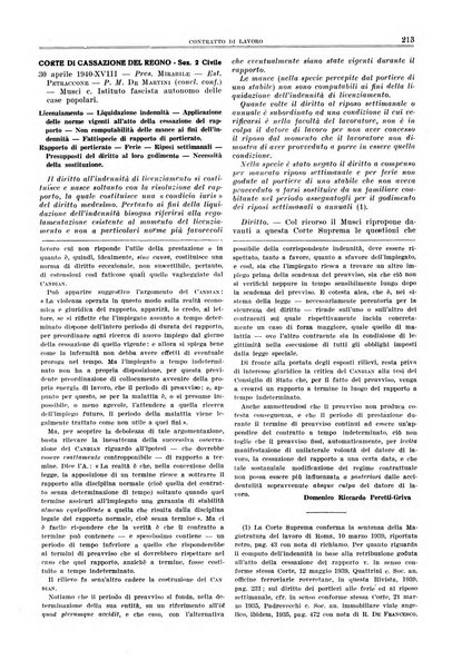 Massimario di giurisprudenza del lavoro