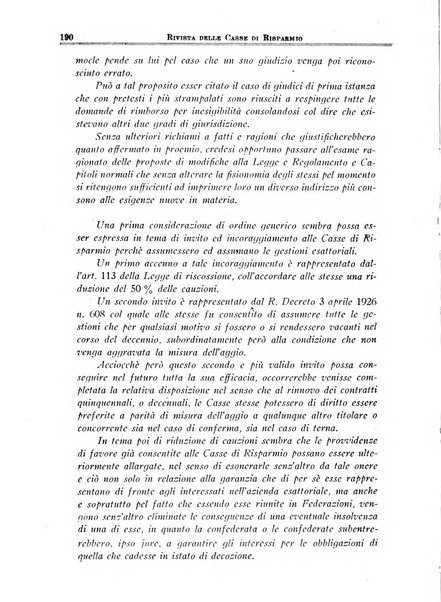 Rivista delle casse di risparmio pubblicazione mensile