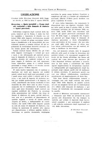 Rivista delle casse di risparmio pubblicazione mensile