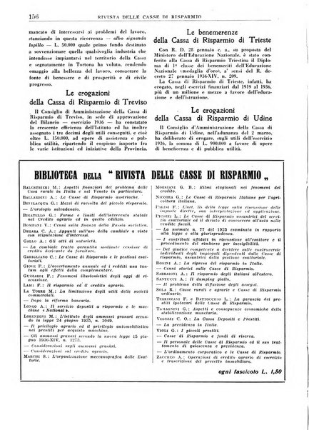 Rivista delle casse di risparmio pubblicazione mensile