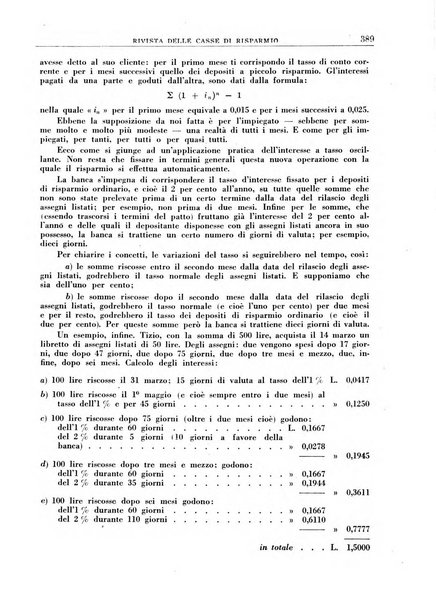 Rivista delle casse di risparmio pubblicazione mensile