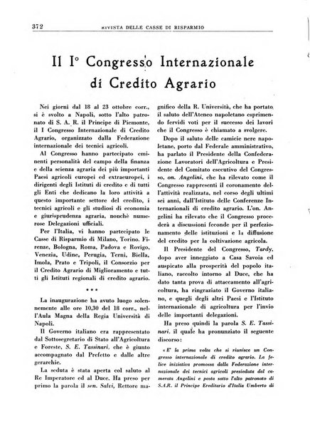 Rivista delle casse di risparmio pubblicazione mensile