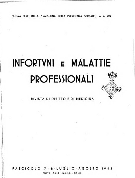 Infortuni e malattie professionali