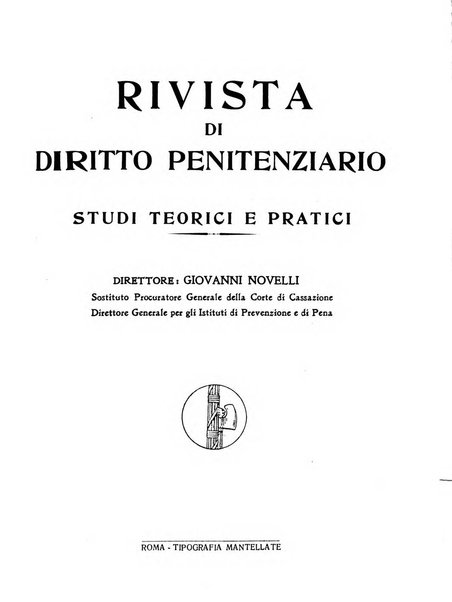 Rivista di diritto penitenziario studi teorici e pratici