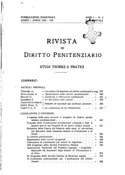 Rivista di diritto penitenziario studi teorici e pratici