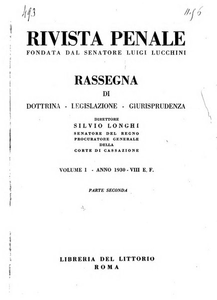 Rivista di diritto penitenziario studi teorici e pratici