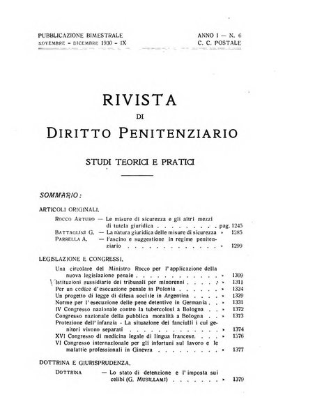 Rivista di diritto penitenziario studi teorici e pratici