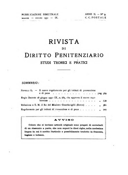 Rivista di diritto penitenziario studi teorici e pratici