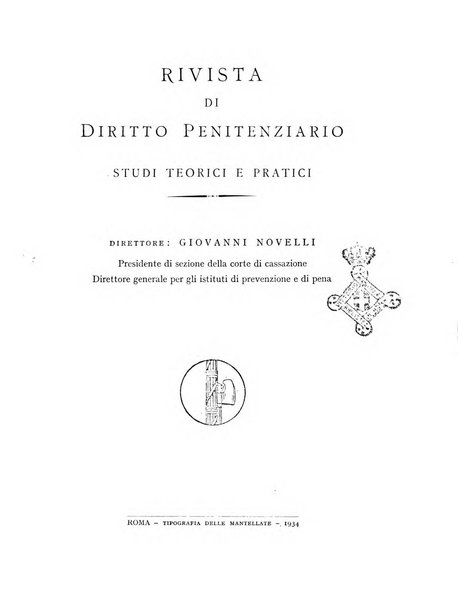 Rivista di diritto penitenziario studi teorici e pratici