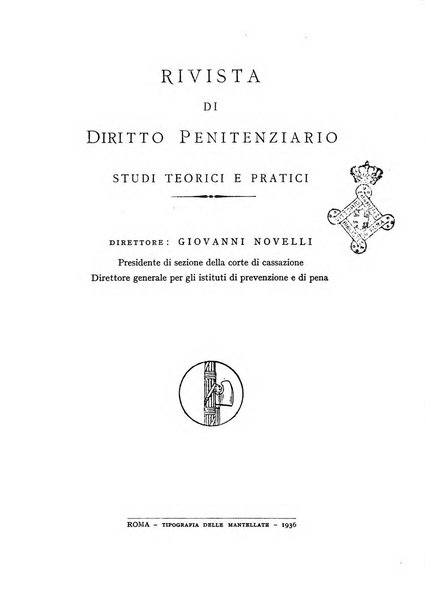 Rivista di diritto penitenziario studi teorici e pratici