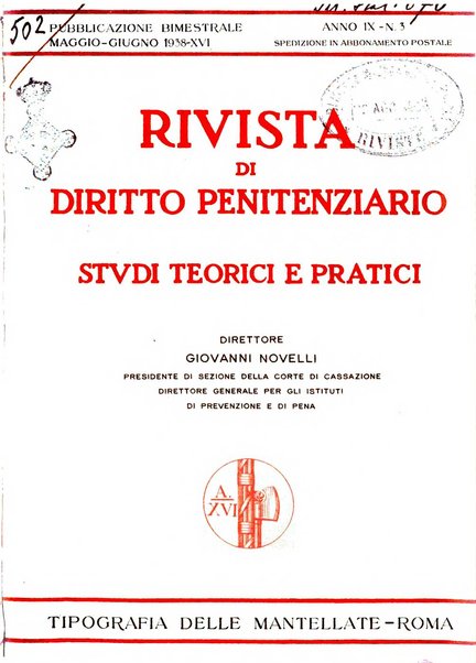 Rivista di diritto penitenziario studi teorici e pratici