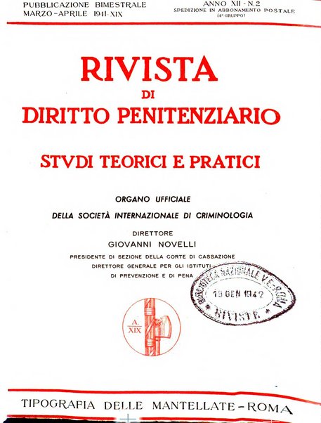 Rivista di diritto penitenziario studi teorici e pratici