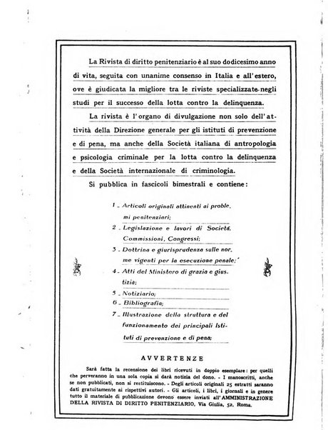 Rivista di diritto penitenziario studi teorici e pratici