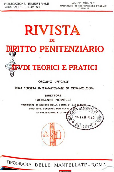 Rivista di diritto penitenziario studi teorici e pratici