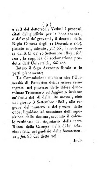 Bullettino delle sentenze emanate dalla Suprema commissione per le liti fra i già baroni ed i comuni