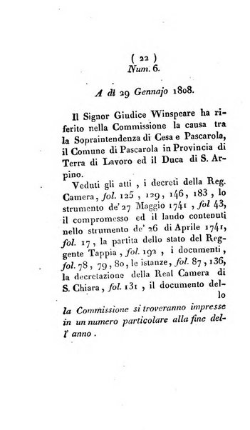 Bullettino delle sentenze emanate dalla Suprema commissione per le liti fra i già baroni ed i comuni