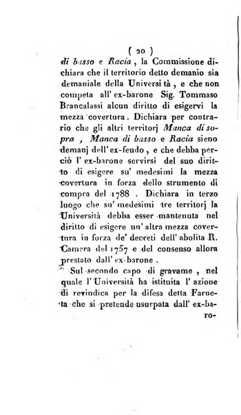 Bullettino delle sentenze emanate dalla Suprema commissione per le liti fra i già baroni ed i comuni