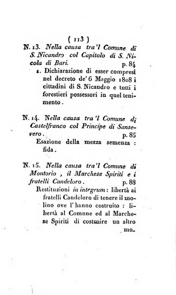 Bullettino delle sentenze emanate dalla Suprema commissione per le liti fra i già baroni ed i comuni