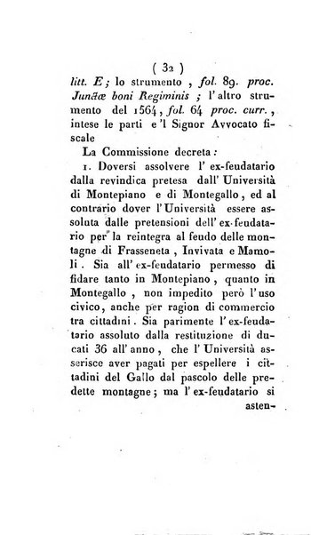 Bullettino delle sentenze emanate dalla Suprema commissione per le liti fra i già baroni ed i comuni