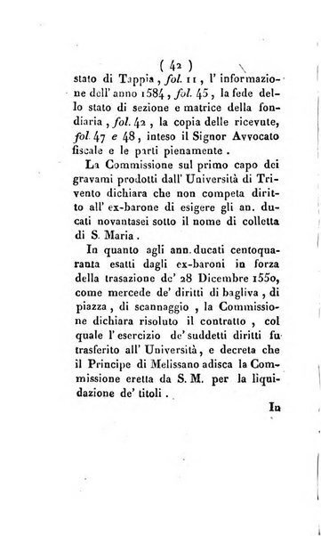 Bullettino delle sentenze emanate dalla Suprema commissione per le liti fra i già baroni ed i comuni