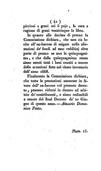 Bullettino delle sentenze emanate dalla Suprema commissione per le liti fra i già baroni ed i comuni