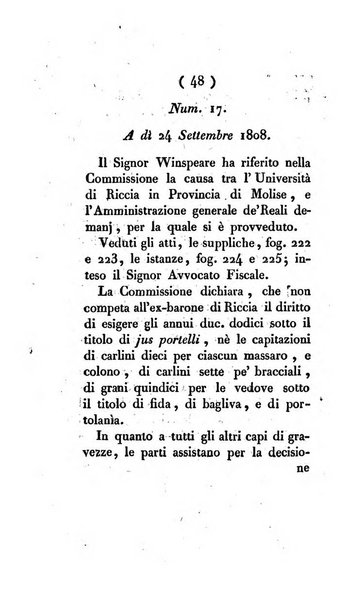 Bullettino delle sentenze emanate dalla Suprema commissione per le liti fra i già baroni ed i comuni